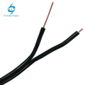 BC 2 x 20 Gauge 0.8mm Drop Wire Cable de teléfono para exteriores